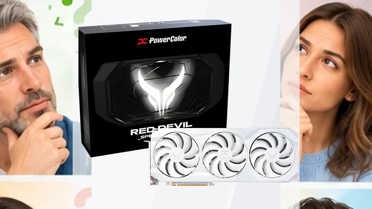 PowerColor Radeon RX 9070 XT Red Devil Spectral White OC 16GB GDDR6