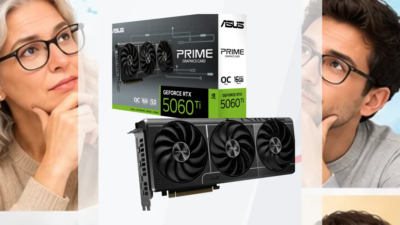 Tarjeta gráfica ASUS Prime GeForce RTX 5060 Ti OC 16GB GDDR7
