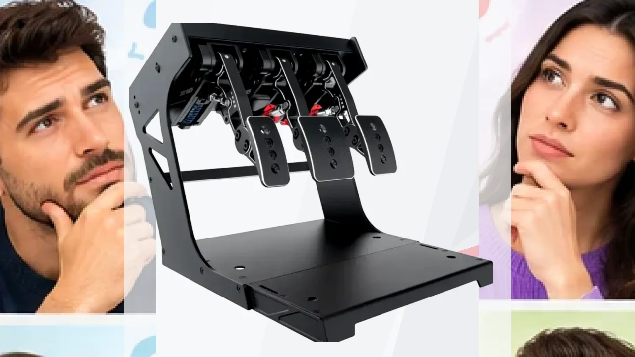 Set de Pedales Simagic P1000 Modular Invertido 3 Pedales
