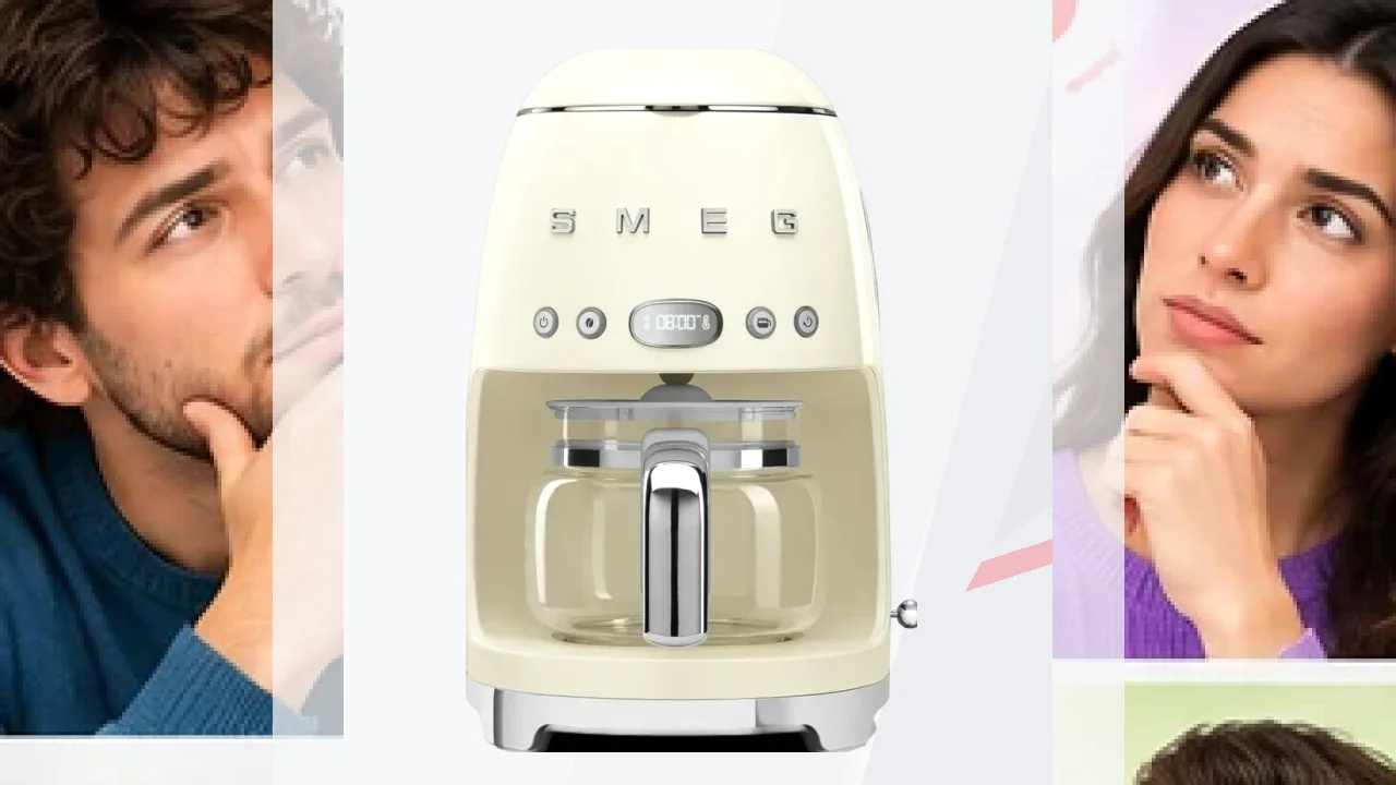 Cafetera de goteo SMEG 50's Style 1,4L 1050W Crema DCF02CREU