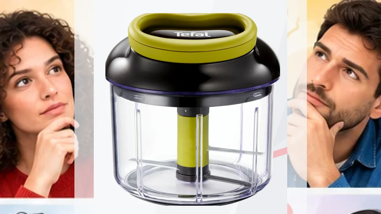 Picadora manual Tefal Ingenio Negro/Verde K13204