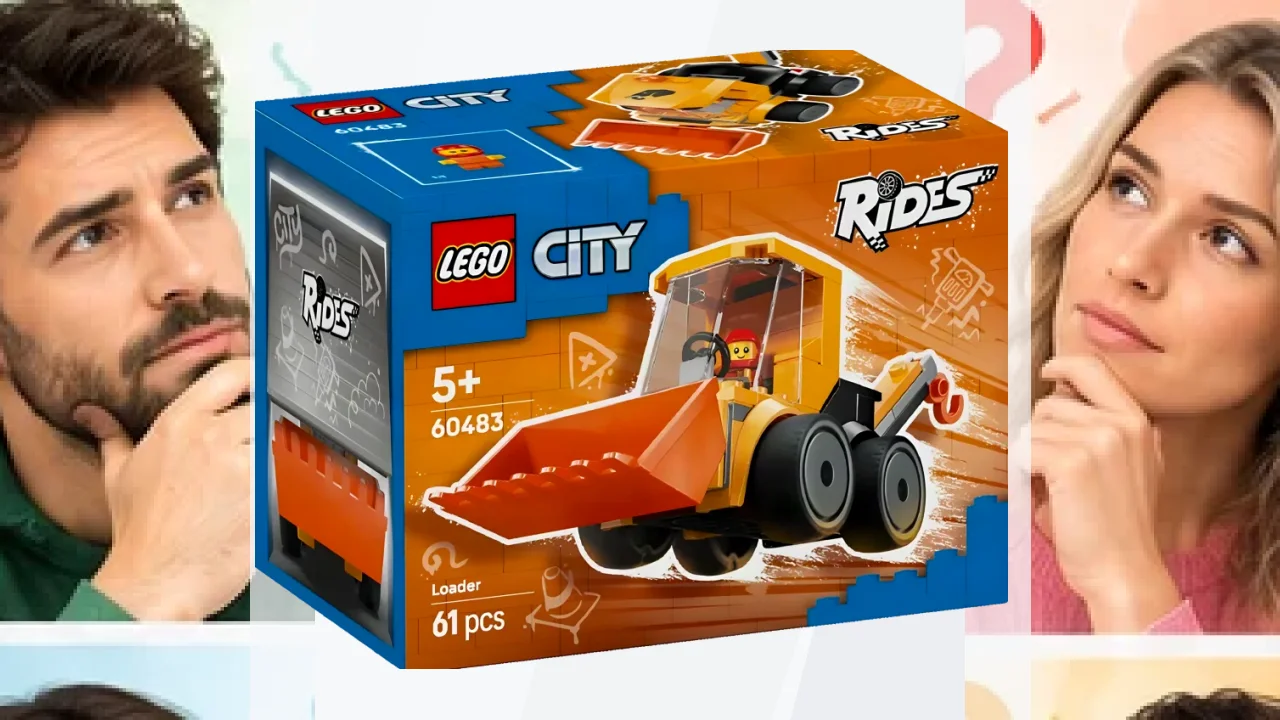Set LEGO City 60483 Cargadora de Obra 61 piezas 5+ años