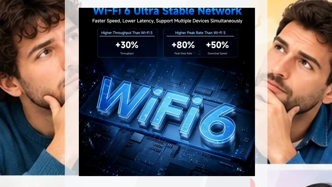 Reproductor Multimedia Samsung HS86 PRO 16 Amlogic 2GB/16GB 4K Android TV 14 S905Y5, detalle: Wi-Fi 6 red ultraestable +30%